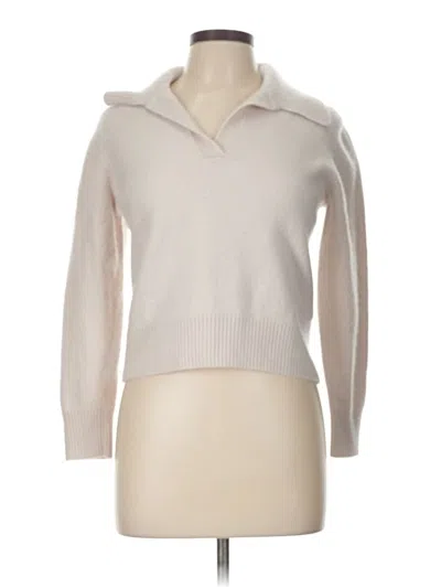 Pre-owned Athleta Pullover Sweater In White