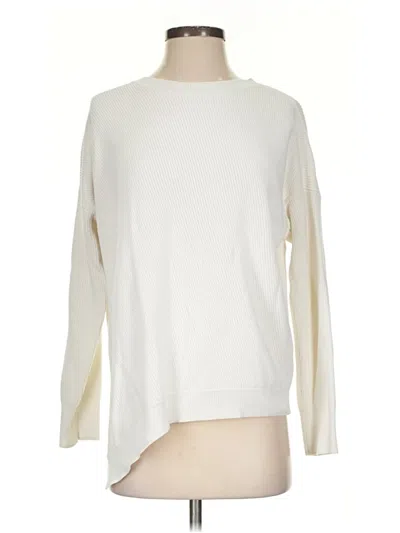 Pre-owned Athleta Pullover Sweater In White