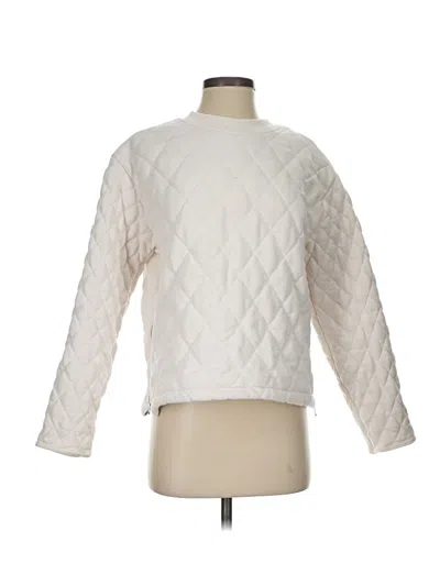 Pre-owned Athleta Pullover Sweater In White