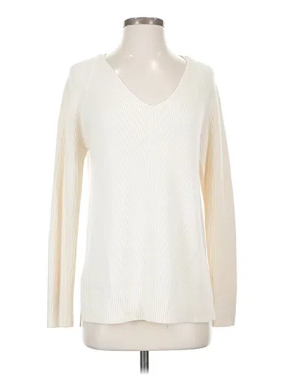 Pre-owned Athleta Pullover Sweater In White