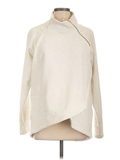 Pre-owned Athleta Pullover Sweater In White