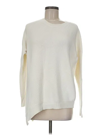Pre-owned Athleta Pullover Sweater In White
