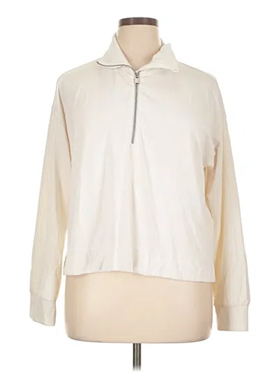 Pre-owned Athleta Pullover Sweater In White