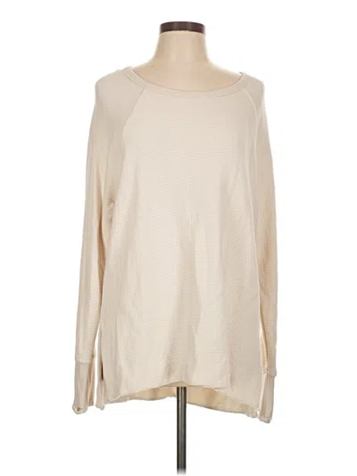 Pre-owned Athleta Pullover Sweater In White