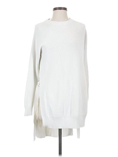 Pre-owned Athleta Pullover Sweater In White