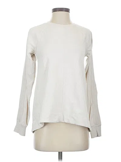 Pre-owned Athleta Pullover Sweater In White