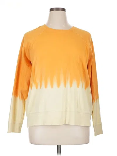 Pre-owned Athleta Pullover Sweater In Yellow