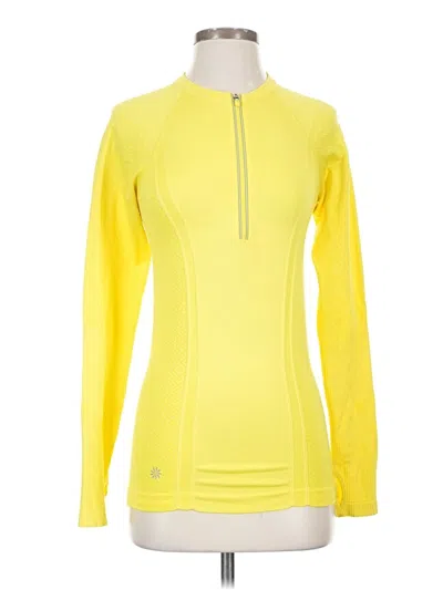 Pre-owned Athleta Pullover Sweater In Yellow