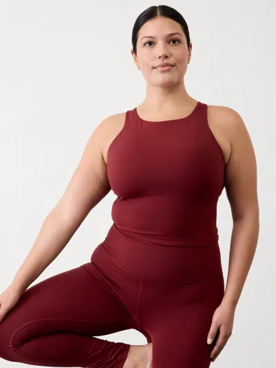 Athleta Purpose Crop Bra D-dd In Redwood