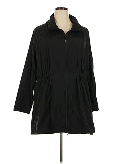 Pre-owned Athleta Raincoat In Black
