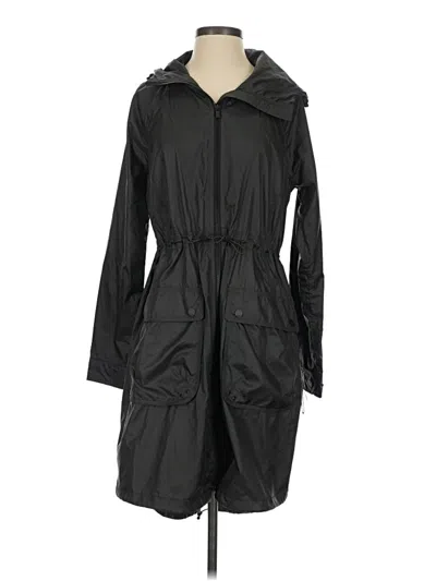 Pre-owned Athleta Raincoat In Black