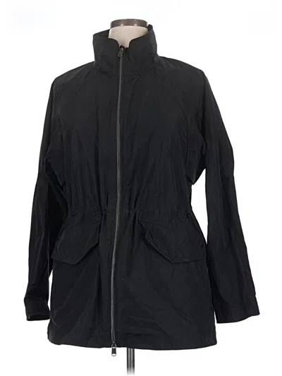 Pre-owned Athleta Raincoat In Black