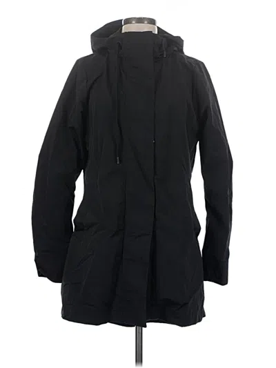 Pre-owned Athleta Raincoat In Black