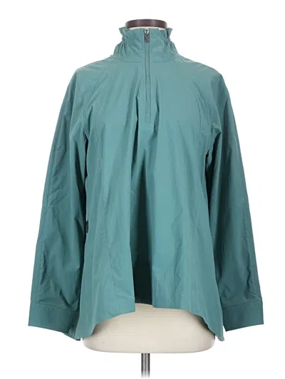 Pre-owned Athleta Raincoat In Blue