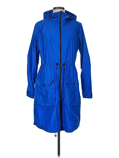 Pre-owned Athleta Raincoat In Blue