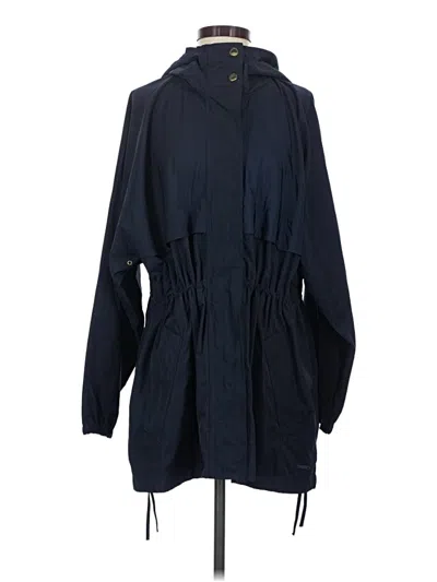 Pre-owned Athleta Raincoat In Blue