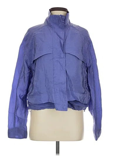 Pre-owned Athleta Raincoat In Blue