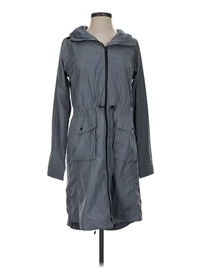 Pre-owned Athleta Raincoat In Gray