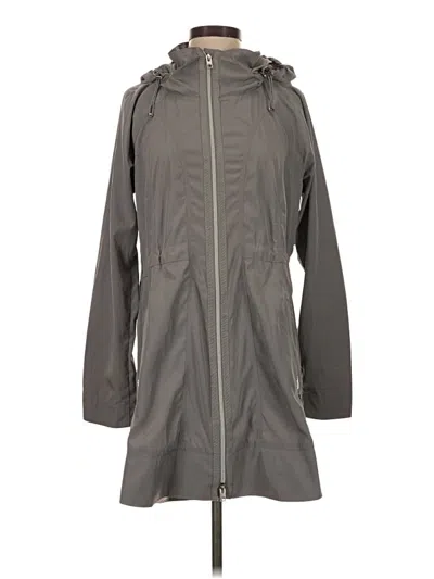 Pre-owned Athleta Raincoat In Gray