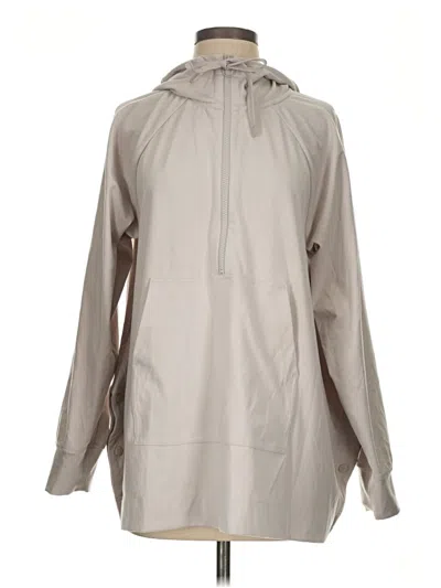 Pre-owned Athleta Raincoat In Gray