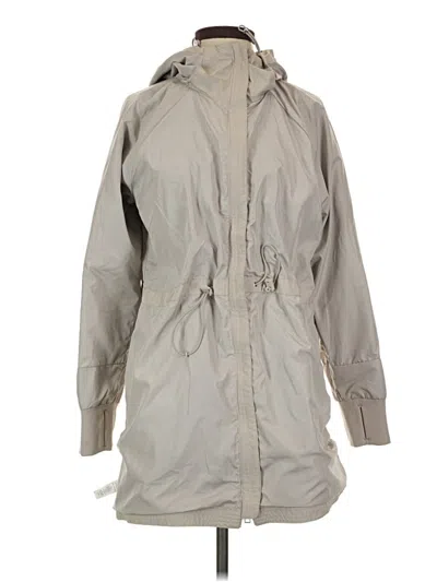 Pre-owned Athleta Raincoat In Gray