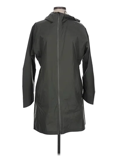 Pre-owned Athleta Raincoat In Green
