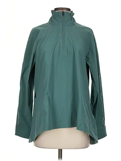 Pre-owned Athleta Raincoat In Green