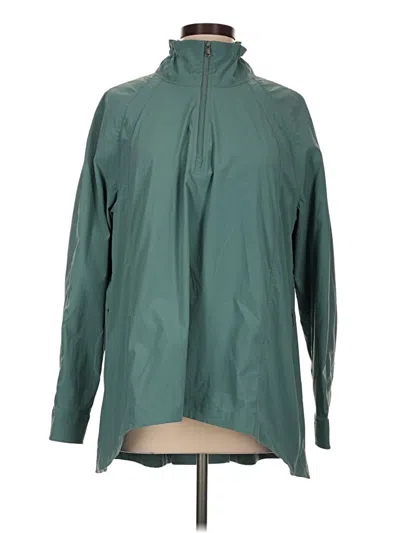 Pre-owned Athleta Raincoat In Green