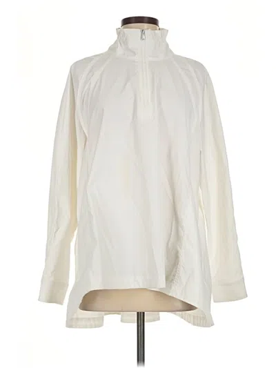 Pre-owned Athleta Raincoat In Ivory