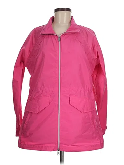Pre-owned Athleta Raincoat In Pink