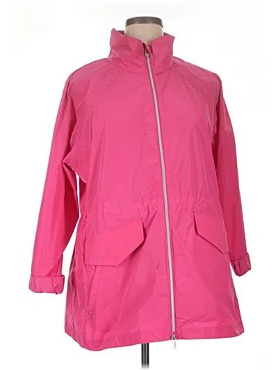 Pre-owned Athleta Raincoat In Pink