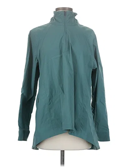 Pre-owned Athleta Raincoat In Teal