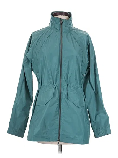 Pre-owned Athleta Raincoat In Teal