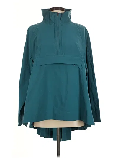 Pre-owned Athleta Raincoat In Teal