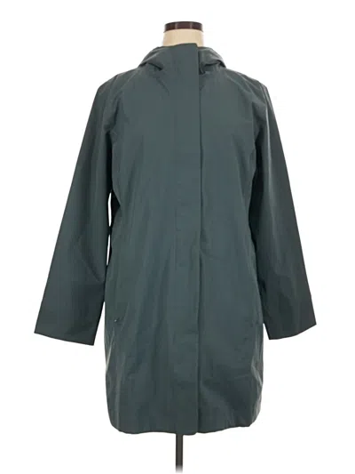 Pre-owned Athleta Raincoat In Teal