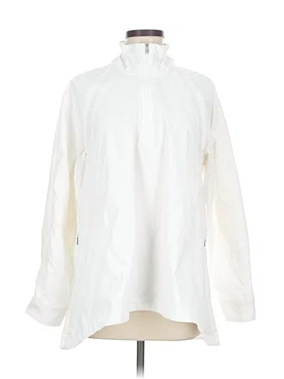 Pre-owned Athleta Raincoat In White