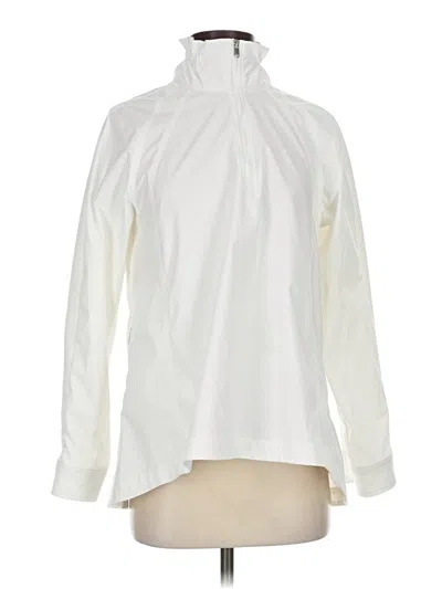 Pre-owned Athleta Raincoat In White