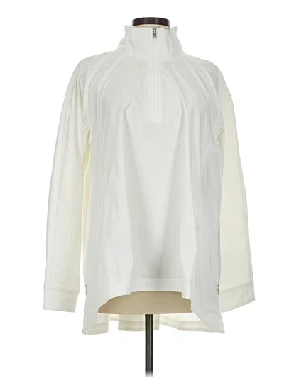 Pre-owned Athleta Raincoat In White