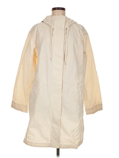 Pre-owned Athleta Raincoat In White