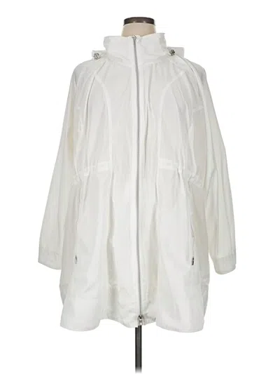 Pre-owned Athleta Raincoat In White