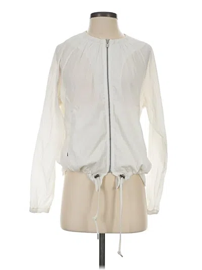Pre-owned Athleta Raincoat In White