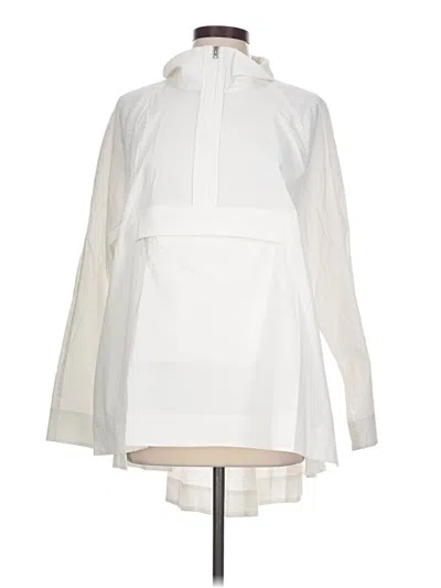 Pre-owned Athleta Raincoat In White