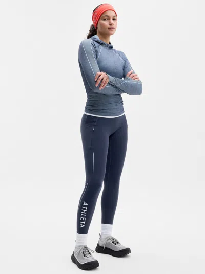 Athleta Rainier Graphic Legging In Navy Graphic