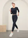 Athleta Rainier High Rise Cargo Legging In Navy