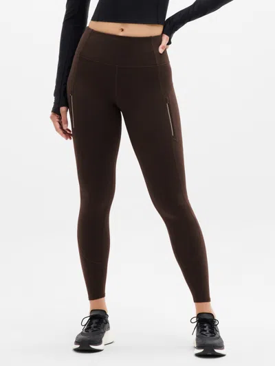 Athleta Rainier High Rise Legging In Brown