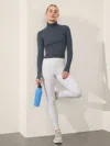 Shop Athleta Rainier High Rise Legging In Jasper White Blue