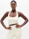Athleta Recharge Rib Seamless Halter In White