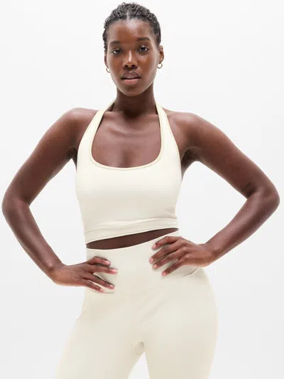 Athleta Recharge Rib Seamless Halter In White
