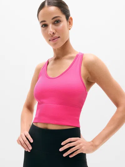 Athleta Recharge Seamless Racerback Tank In Pink