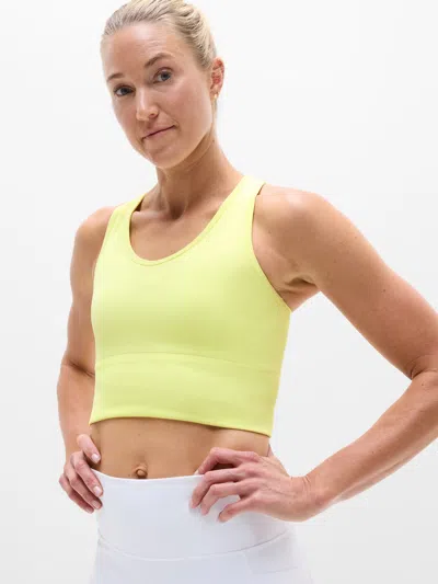 Athleta Recharge Seamless Racerback Tank In Yellow
